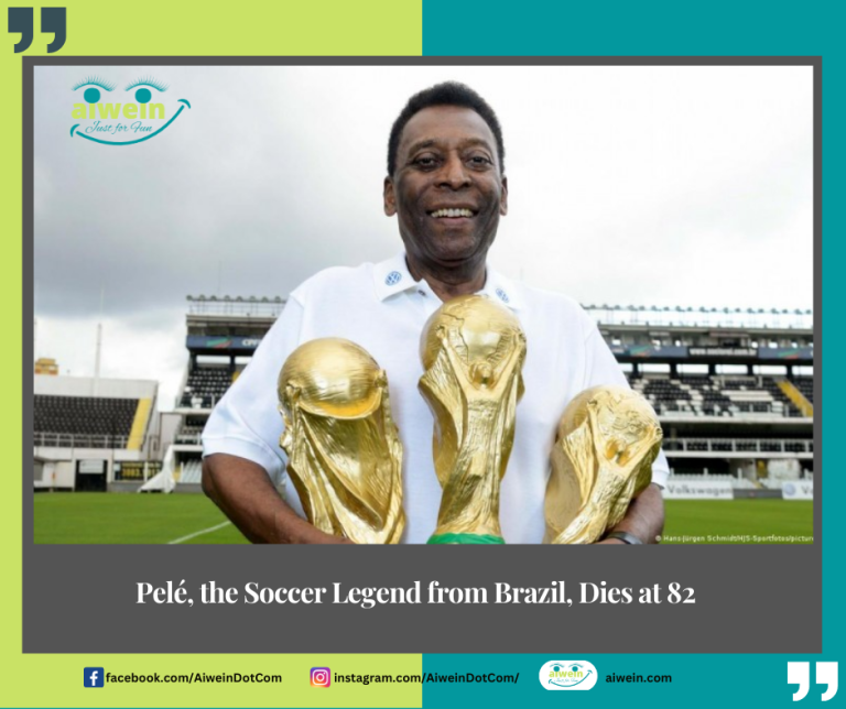 Pele, the Brazilian football legend died at age 82